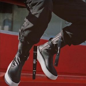 Nike Air Force 1 Sage High Black Mid-Calf Boots $180